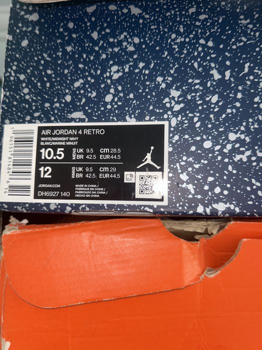 Jordan 4 Midnight Navy (44.5)