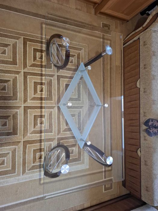 Mãsutã de cafea din sticlã în stare exceptionalã L 120 cm× l 60 cm × Î 42 cm