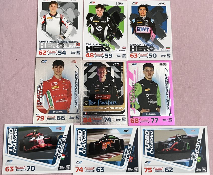 Формула 1 Turbo Attax карти