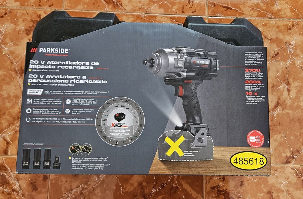 5г ГАРАНЦИЯ Ударен гайковерт Parkside Performance C4