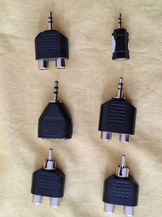 Adaptoare audio stereo, modele diferite, conectare RCA, Jack 3,5, Jack 2,5