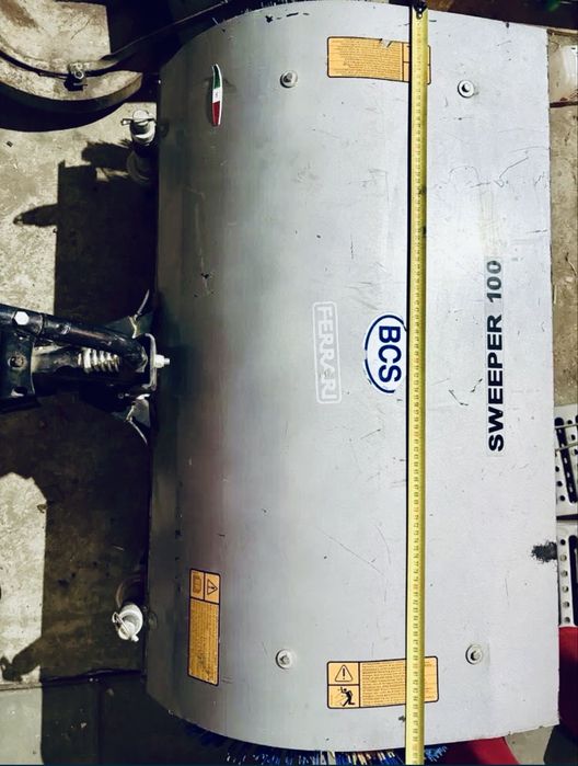 Perie rotativă profesională BCS 100 cm (mătură zăpadă / pavaj) - STARE  CA NOUĂ