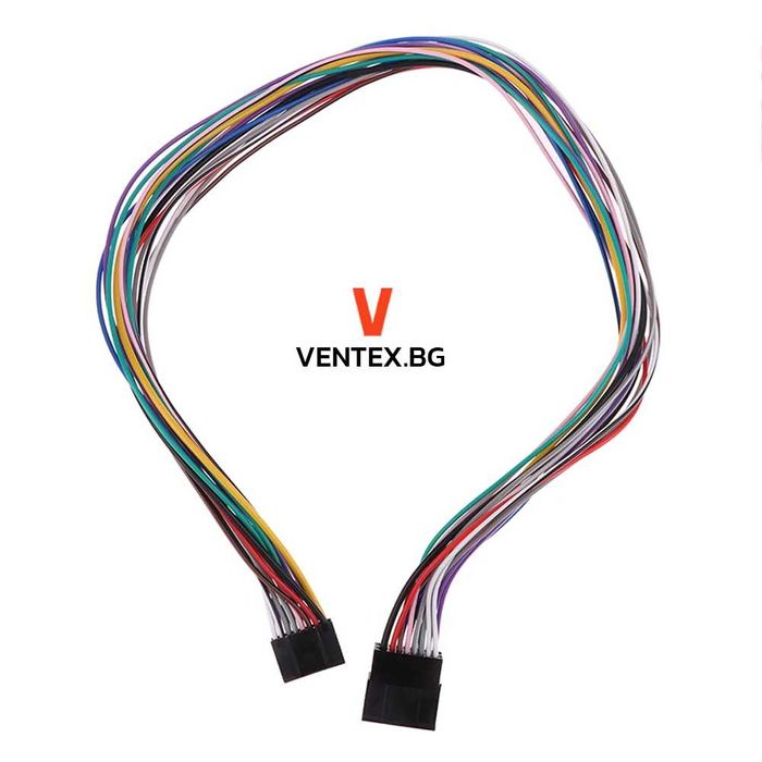 Удължител евро букса за мултимедия андроид универсална ISO 2DIN 16pin