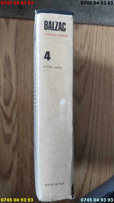 carte carti BALZAC comedia umana editura univers