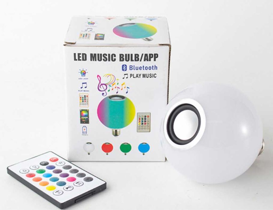 Цветна LED крушка с дистанционно