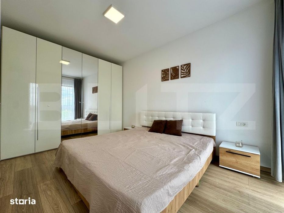Apartament cu 2 camere, West Residence, terasa panoramica, parcare si