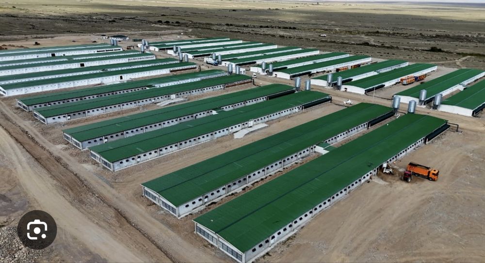 Строим птицефабрика, молочний цех из сэндвич панелей Ангар-Склад, цех.