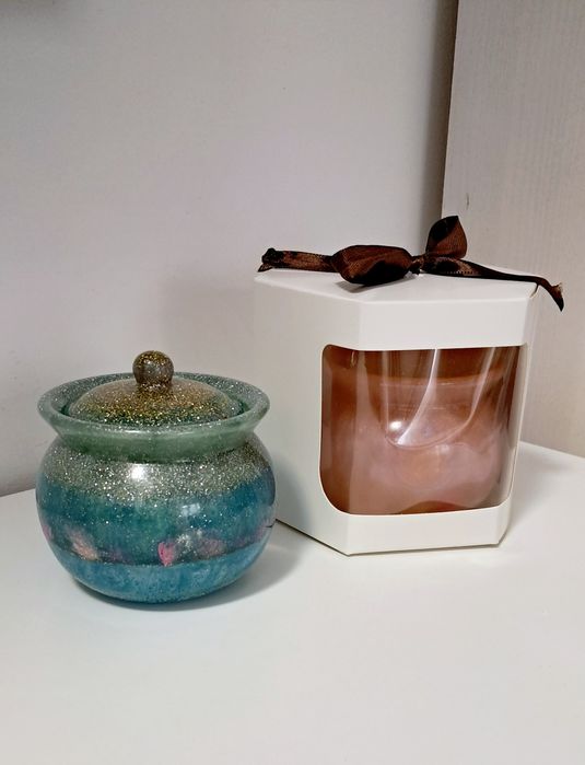 Vand cutii bijuterii / bomboniere din rasina epoxidica