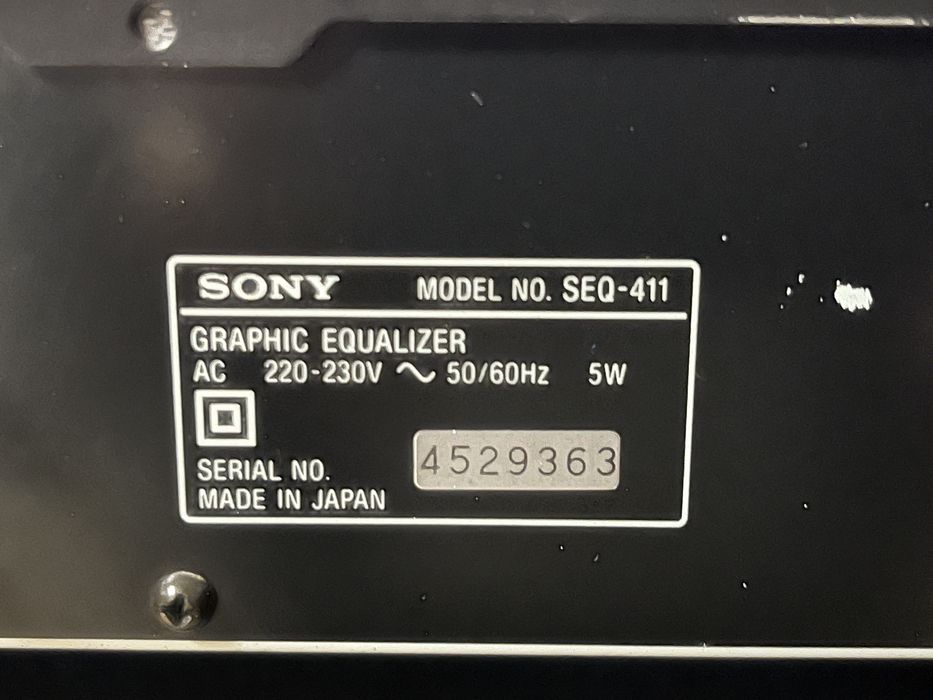 Egalizator Sony SEQ-411