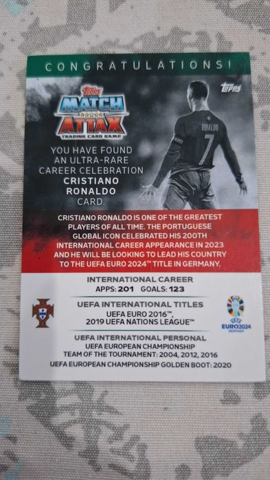 Cristiano Ronaldo “THE SIUUU” CRCC – Ultra Rare Career Celebration