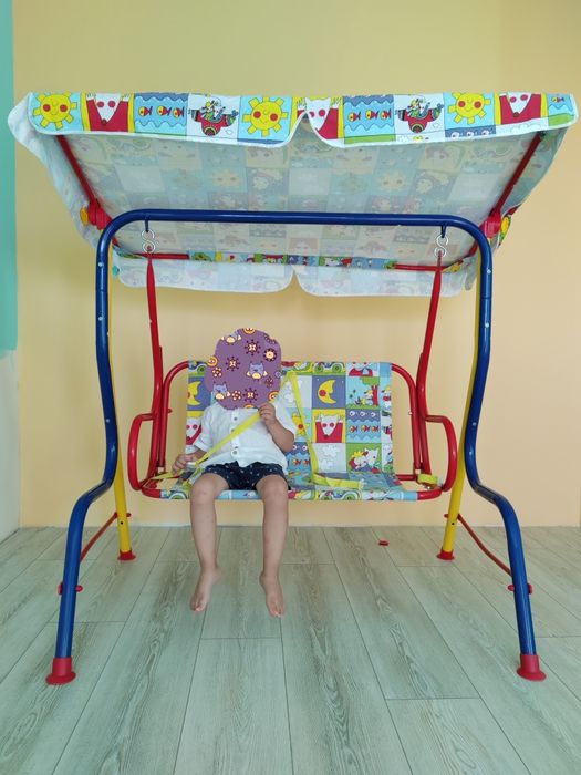 Детска градинска люлка двуместна