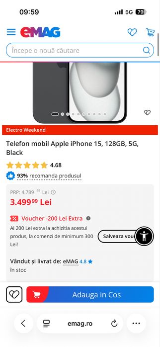 Iphone 15 impecabil