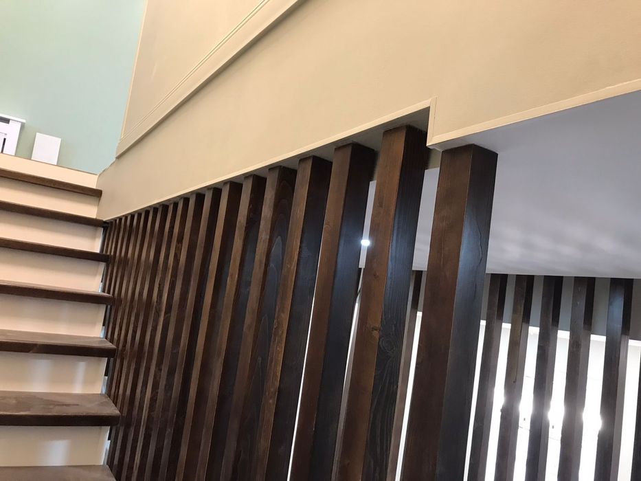 Лестница из шпона, дуба, бука