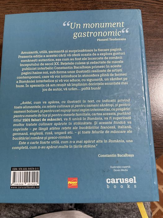 Carte de gastronomie