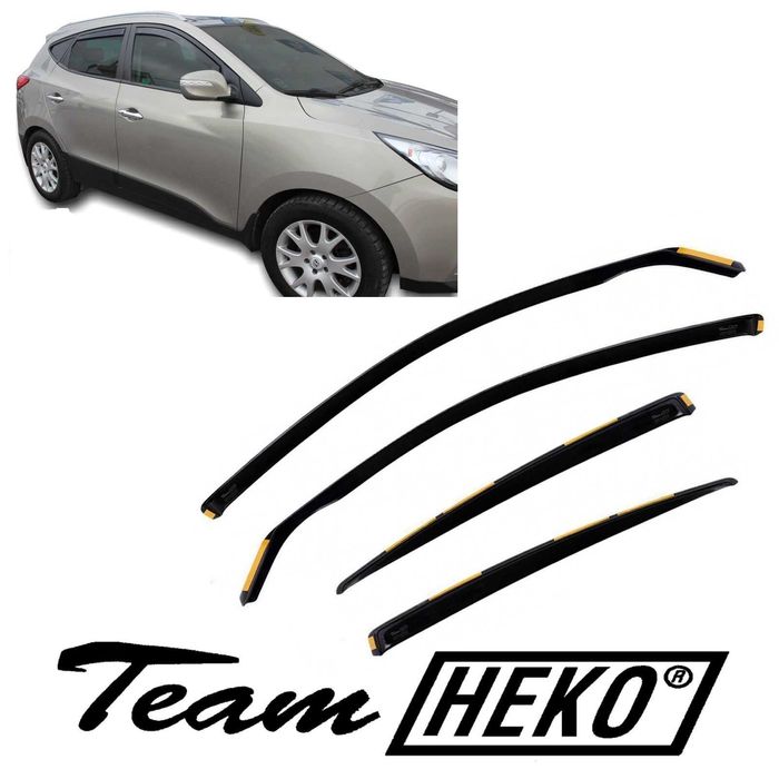 Ветробрани Heko предни/задни за HYUNDAI Kona Tucson Santa Fe IX20 IX35