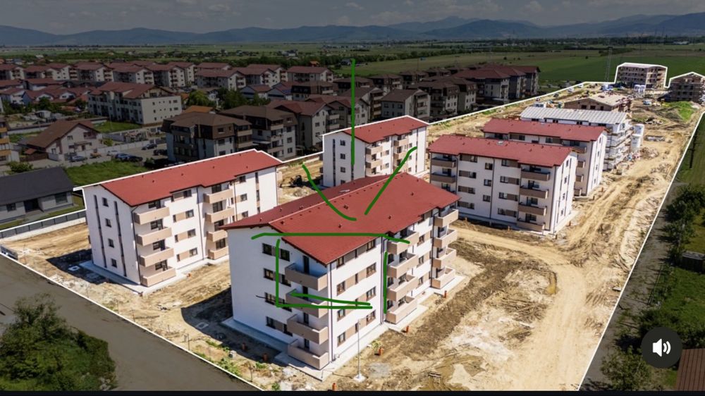 Apartament cu 2 camere nou cu vedere superba !