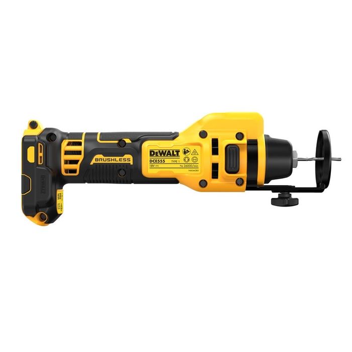 Акумулаторна фреза за гипсокартон DeWALT DCE555N 18V