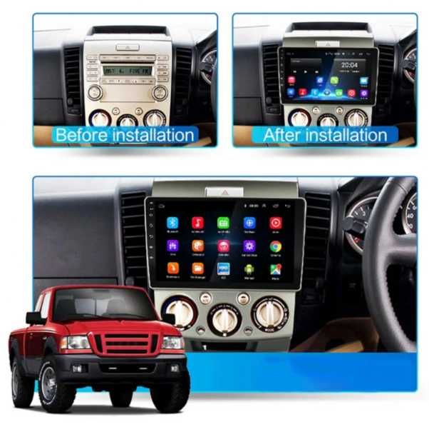 9-инчова мултимедия за Mazda BT-50 J97M (2006–2011) + Подарък камера