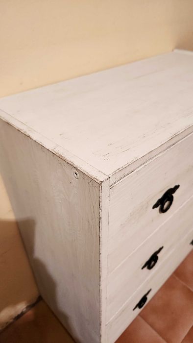 Дървен скрин Ikea Rast винтидж стил