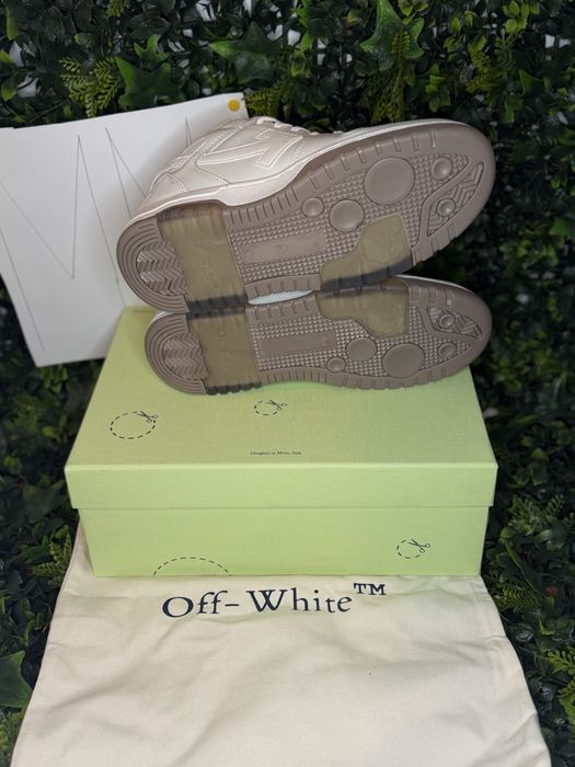 Adidasi Off-White Out Of Office Lace-Up Sneakers full white