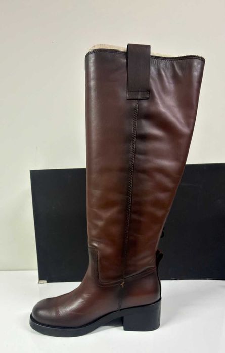 НОВИ Кожени ботуши KARL LAGERFELD Brooklyn Long Boot - Размер 36 (23 см стелка)