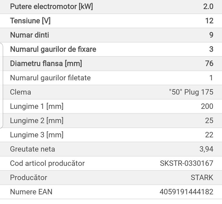 Electromotor Audi Q7 2006 - 2015 și  Volkswagen  Touareg  2004 - 2010