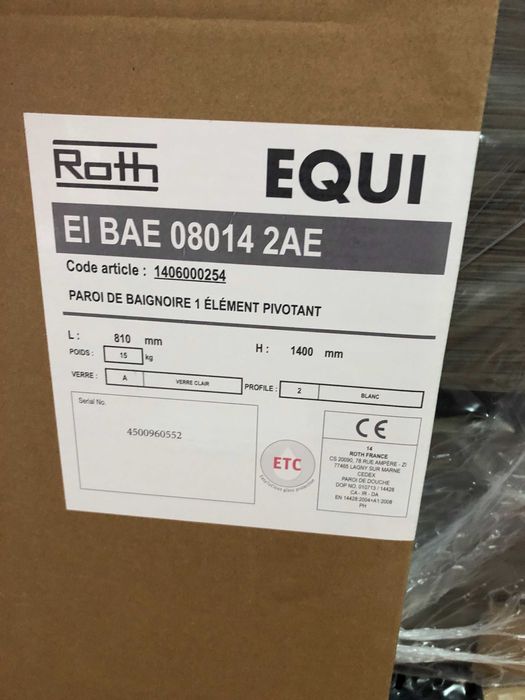 Cadita-Panou pentru cada-cabina dus