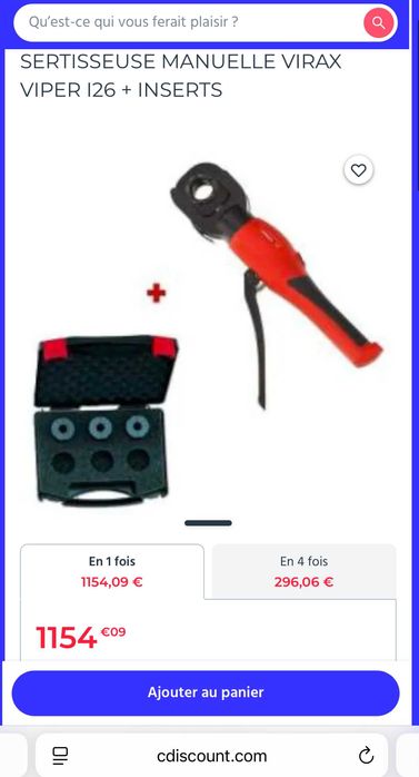 Virax i26 - Ръчна хидравлична преса за пресоване на тръби и фитинги