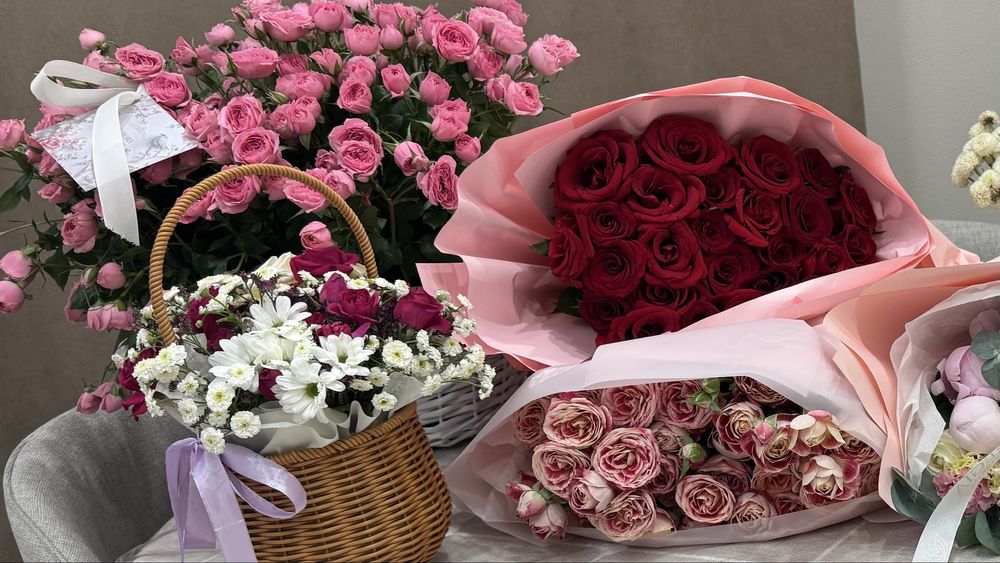 Свежие цветы  красивые…