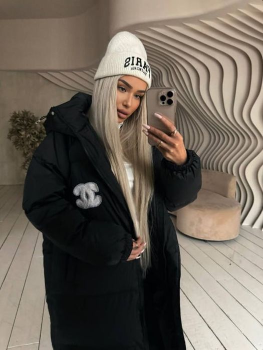 Дамско зимно яке Черно