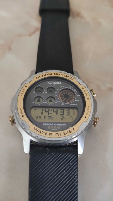 CASIO DW 7200 Pentagraph, Made in Japan
