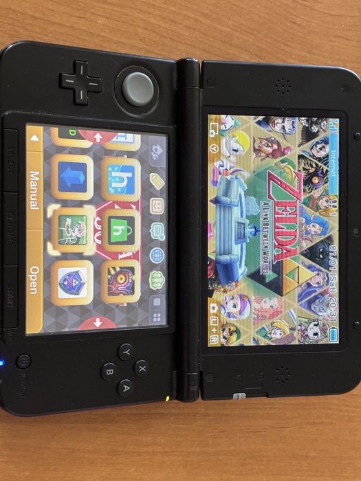 Nintendo 3ds xl с 64 GB SD карта с игри