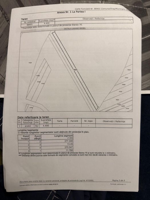 Vand teren 4400 m2 Aiud