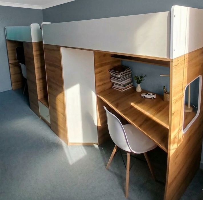 2х ярусная стенка кровать шкаф стол для 2х детей