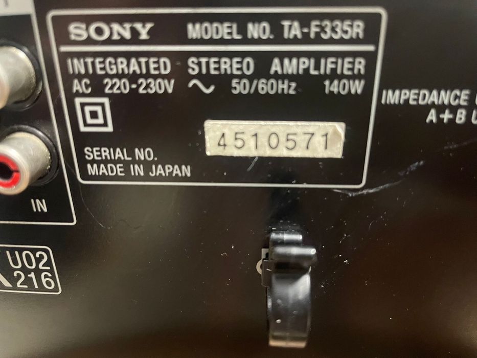 Sony TA-F335R Integrated Stereo Amplifier
