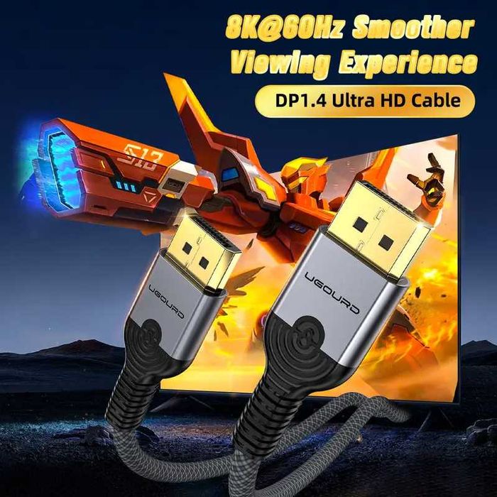 Кабел DP1.4 8К/60Hz висок-трансфер за телевизор FPS MAX*DP1.4/32.4Gbps