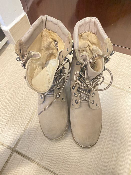 Bocanci militari piele intoarsa