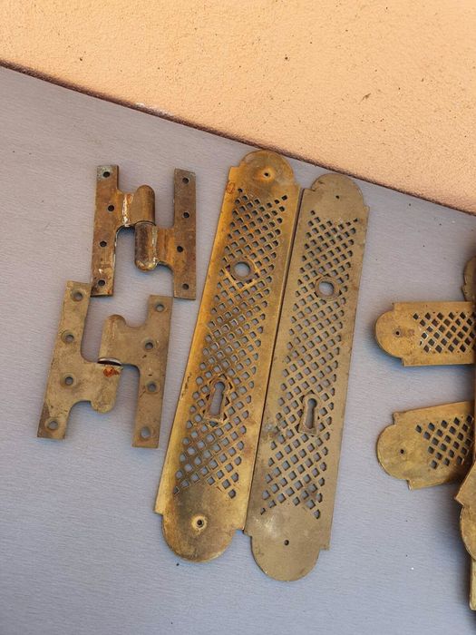 белгийски барокови дръжки за врата от месинг