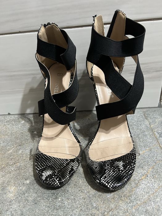 Sandale Botinelli Snake Print NOI cu Toc 12 cm – Stil Modern & Sexy