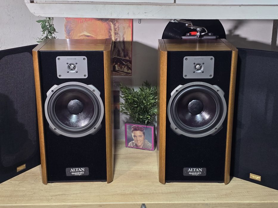 Boxe retro QUADRAL ALTAN MK4, lemn fag, furniruit, phonologue