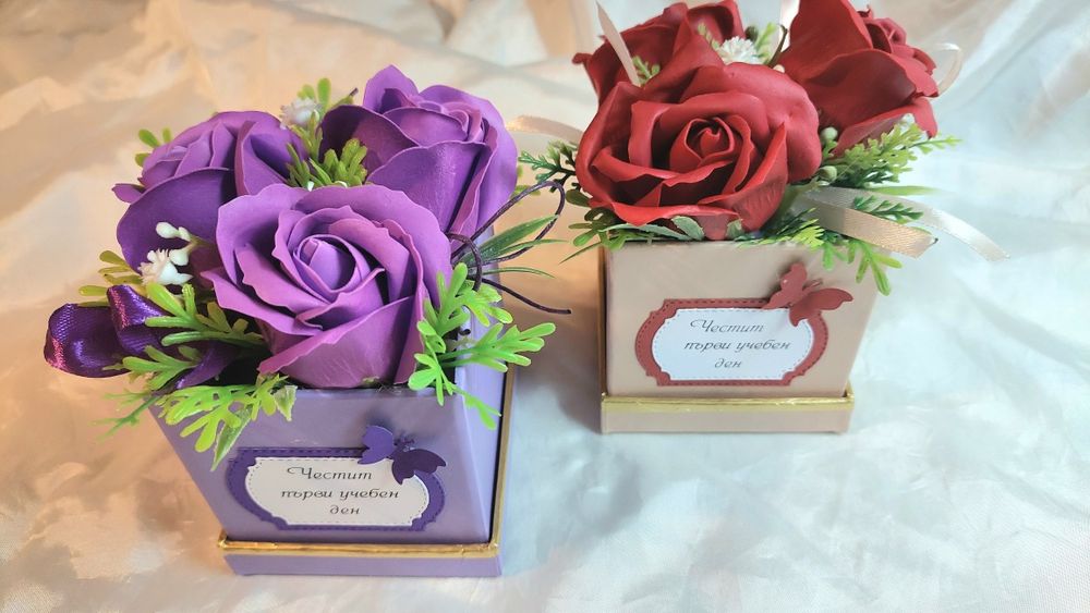 Аранжировка със сапунени рози за всеки повод