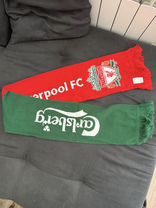 Шал на Ливърпул и Карлсберг (Liverpool FC and Carlsberg fan scarf)