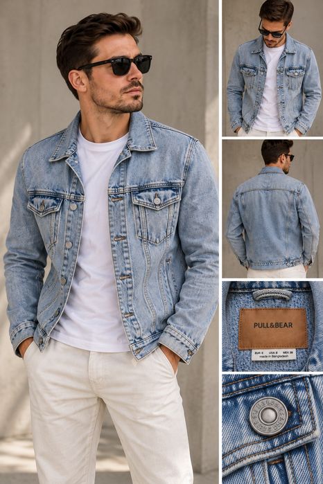 Джинсовая куртка Pull&Bear, фактически M
