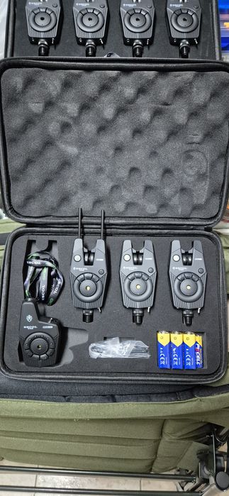 ПРОМО! Сигнализатори с централа CARP PRO ESCOL 3+1, 4+1