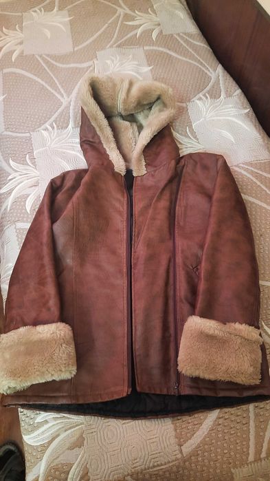 Домско палто от екокожа