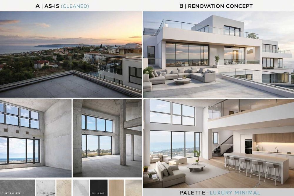 Изгодно ПАНОРАМЕН апартамент с три спални и паркомясто, Бриз, Варна