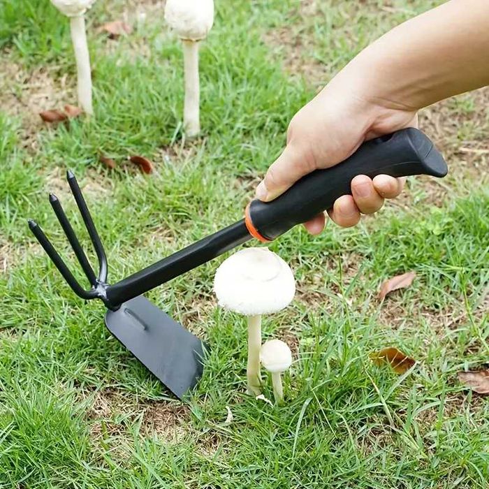 Комплект от инструменти за градина 3 броя, търмък, лопата, гребло