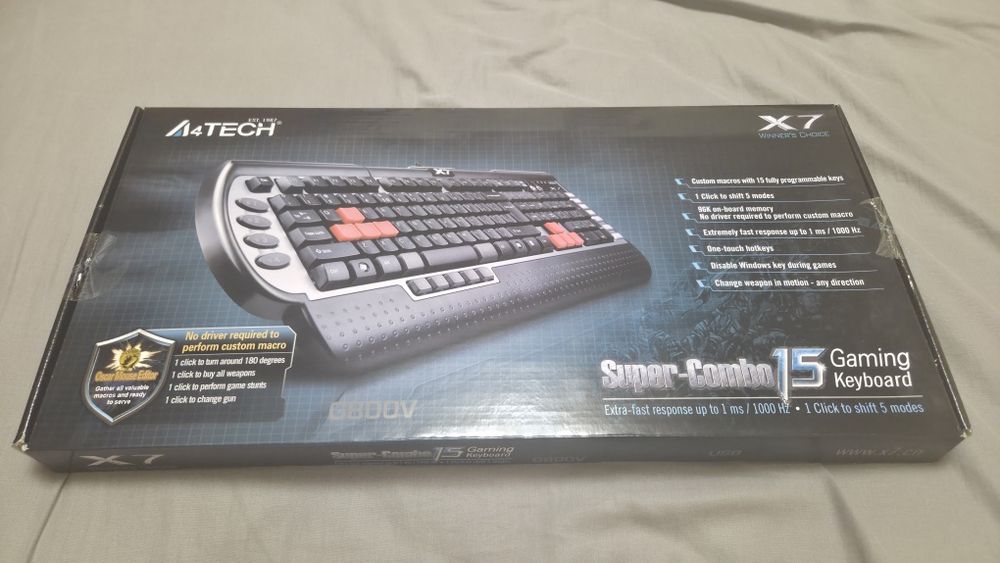 Tastura A4Tech XGame X7-G800V, USB, Negru