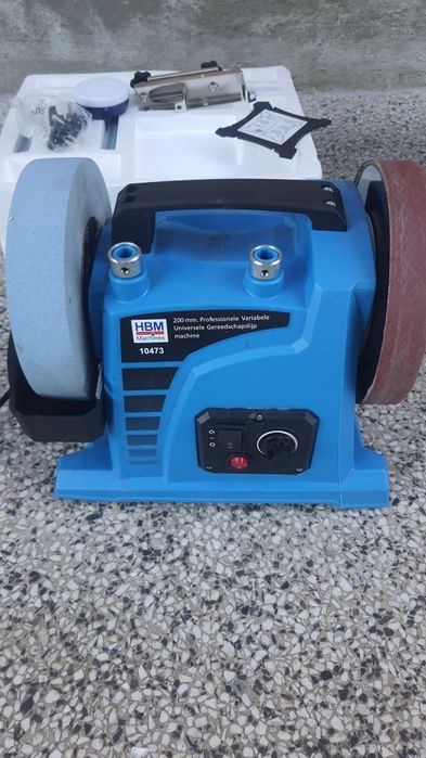 Професионална машина за мокро и сухо заточване HBM 10473, 120 W, 200 м