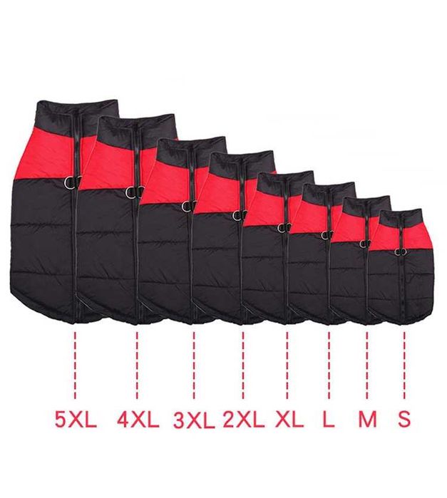 Кучешка дреха яке зимно за куче елек кучешка блуза гащеризон червен